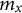 m Subscript x