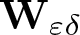 upper W epsilon delta