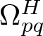 upper Omega pqH