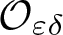 script upper O epsilon delta