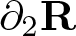 partial differential 2 upper R