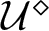 script upper U diamond