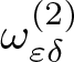 omega epsilon delta left parenthesis 2 right parenthesis