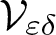 script upper V epsilon delta