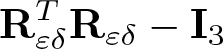 upper R epsilon delta TR epsilon delta minus upper I 3