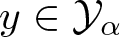 y element of script upper Y alpha