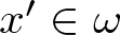 x prime element of omega