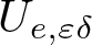 Ue comma epsilon delta