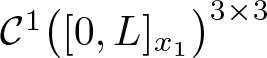 script upper C 1 left parenthesis left bracket 0 comma upper L right bracket x 1 right parenthesis 3 times 3