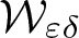 script upper W epsilon delta