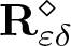 upper R epsilon delta diamond