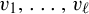 v 1 comma backslash dotsc comma v Subscript script l Baseline