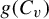 g left parenthesis upper C Subscript v Baseline right parenthesis