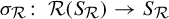sigma Subscript script upper R Baseline colon script upper R left parenthesis upper S Subscript script upper R Baseline right parenthesis right arrow upper S Subscript script upper R Baseline