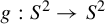 g colon upper S squared right arrow upper S squared