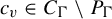c Subscript v Baseline element of upper C Subscript upper Gamma Baseline divided by upper P Subscript upper Gamma