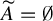 upper A overtilde equals backslash emptyset
