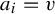 a Subscript i Baseline equals v