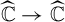 ModifyingAbove double struck upper C With caret right arrow ModifyingAbove double struck upper C With caret