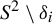 upper S squared divided by delta Subscript i