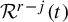 upper R Superscript r minus j Baseline left parenthesis t right parenthesis