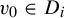 v 0 element of upper D Subscript i