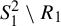 upper S 1 squared divided by upper R 1