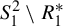 upper S 1 squared divided by upper R 1 Superscript asterisk