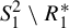 upper S 1 squared divided by upper R 1 Superscript asterisk