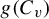 g left parenthesis upper C Subscript v Baseline right parenthesis