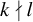 k does not divide l