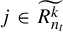 j element of upper R Subscript n Sub Subscript t Superscript k Baseline overtilde
