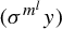 left parenthesis sigma Superscript m Super Superscript l Superscript Baseline y right parenthesis