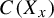 upper C left parenthesis upper X Subscript x Baseline right parenthesis
