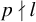 p does not divide l