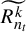 upper R Subscript n Sub Subscript t Superscript k Baseline overtilde