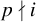 p does not divide i