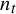 n Subscript t