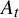 upper A Subscript t