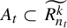 upper A Subscript t Baseline subset of upper R Subscript n Sub Subscript t Superscript k Baseline overtilde