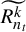 upper R Subscript n Sub Subscript t Superscript k Baseline overtilde