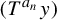 left parenthesis upper T Superscript a Super Subscript n Superscript Baseline y right parenthesis