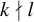 k does not divide l