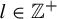 l element of upper Z Superscript plus
