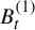 upper B Subscript t Superscript left parenthesis 1 right parenthesis