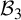 upper B 3
