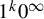 1 Superscript k Baseline 0 Superscript infinity