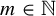 m element of double struck upper N
