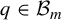 q element of upper B Subscript m