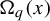 upper Omega Subscript q Baseline left parenthesis x right parenthesis